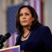 FILE PHOTO: U.S. Senator Kamala Harris launches her campaign for President of the United States at a rally at Frank H. Ogawa Plaza in her hometown of Oakland, California, U.S., January 27, 2019.  REUTERS/Elijah Nouvelage/File Photo
